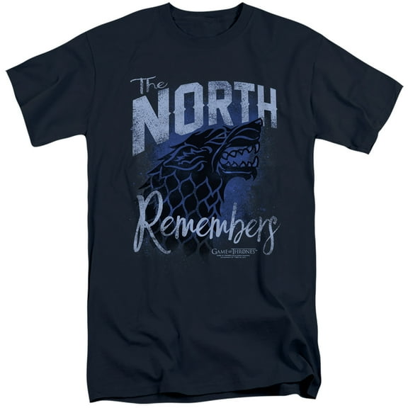 Game of Thrones The North Remembers Unisex Adult Tall T Shirt,The North Remembers, 3X-Large