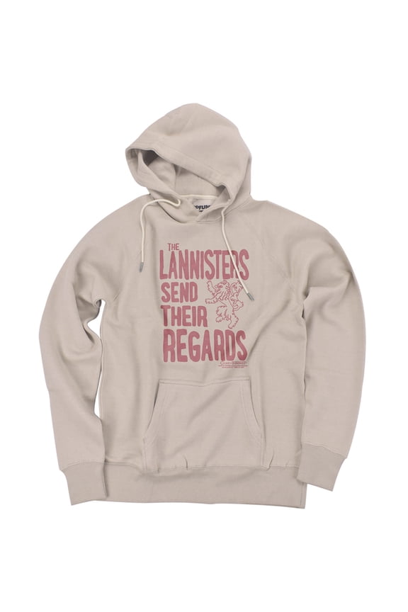 Game of Thrones The Warm Regards Official Premium Ultrasoft Tri-Blend Hoodie (2X-Large) Sand