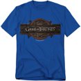 thumbnail image 1 of Game of Thrones Title Sequence Logo Unisex Adult T-Shirt, Royal, X-Large, 1 of 6