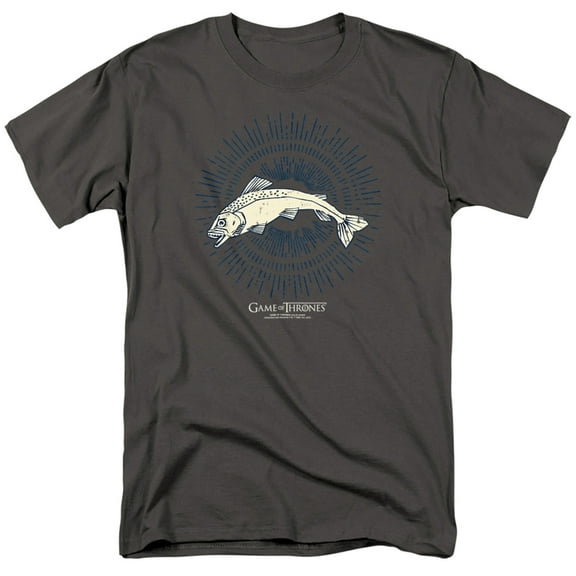 Game of Thrones Tully Burst Sigil Unisex Adult T-Shirt, Charcoal, Small