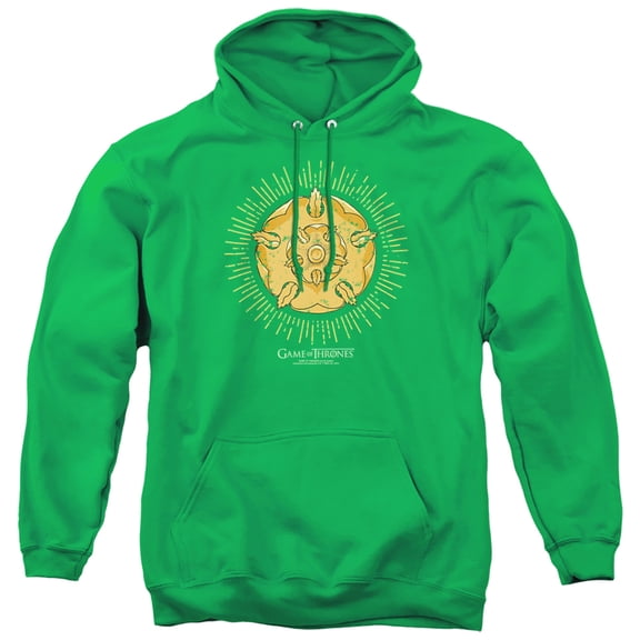 Game of Thrones Tyrell Burst Logo Unisex Adult Pull-Over Hoodie,Kelly Green, 2X-Large