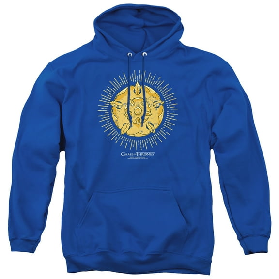 Game of Thrones Tyrell Burst Logo Unisex Adult Pull-Over Hoodie,Royal, X-Large
