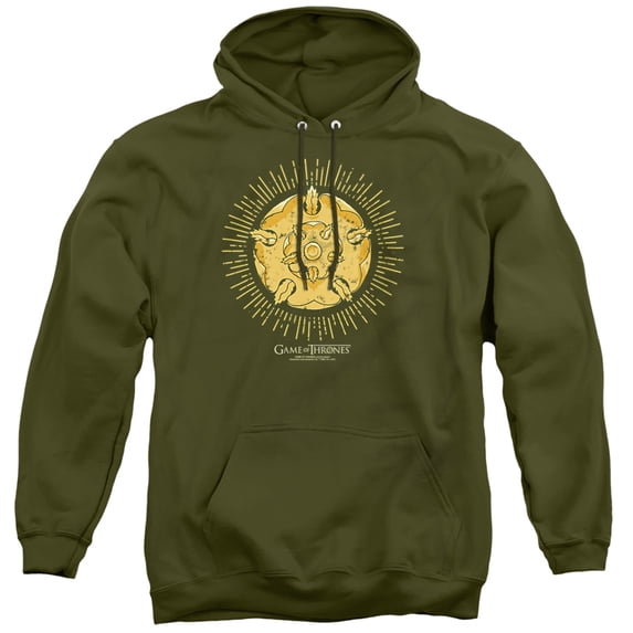 Game of Thrones Tyrell Burst Logo Unisex Adult Pull-Over Hoodie, Tyrell Burst Logo, Small