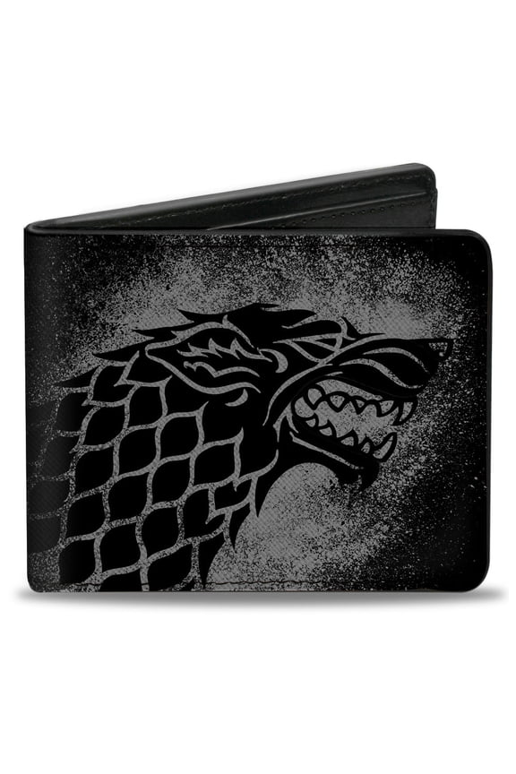 Game of Thrones Wallet, Bifold, Game of Thrones House Stark Sigil Winter is Coming, Vegan Leather
