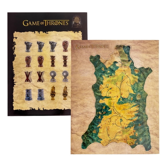 Game of Thrones Westeros Map and Markers Magnet Set