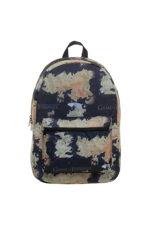 Game of Thrones Westeros and Essos Map Backpack Bag