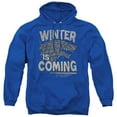 thumbnail image 1 of Game of Thrones Winter Is Coming Unisex Adult Pull-Over Hoodie,Royal, X-Large, 1 of 5