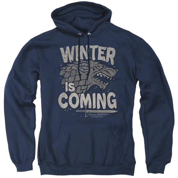 Game of Thrones Winter Is Coming Unisex Adult Pull-Over Hoodie, Winter Is Coming, X-Large