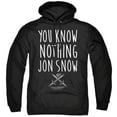 thumbnail image 1 of Game of Thrones You Know Nothing Jon Snow Unisex Adult Pull-Over Hoodie, You Know Nothing Jon Snow, Large, 1 of 5