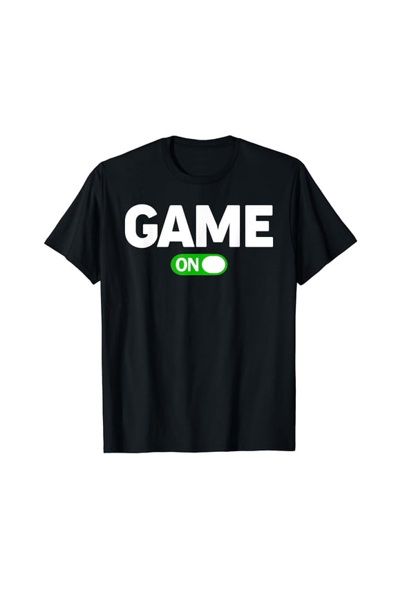 Game with on switch Black T-shirt Crew Neck Tee Gift