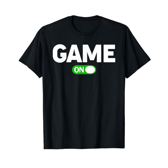 Game with on switch Black T-shirt Crew Neck Tee Gift