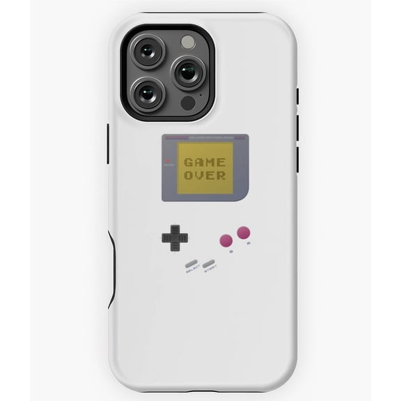 GameBoy Game Over Retro Gaming Phone Case for iPhone 16 15 14 13 12 11 Pro Max