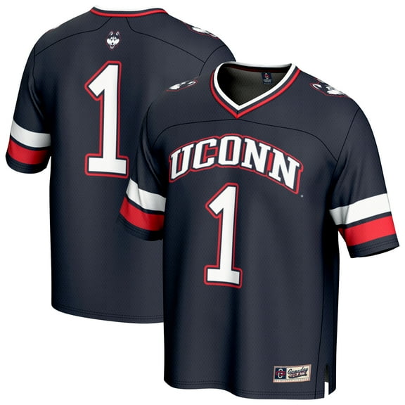 GameDay Greats #1 Navy UConn Huskies Lightweight Collegiate Football Fashion Jersey