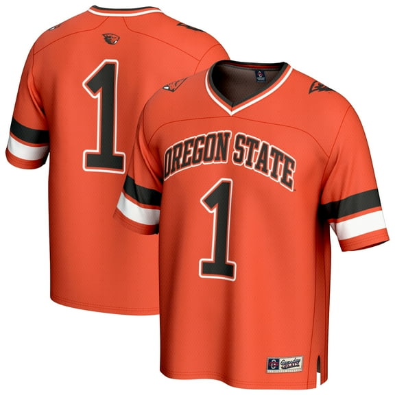 GameDay Greats #1 Orange Oregon State Beavers Lightweight Collegiate Football Fashion Jersey