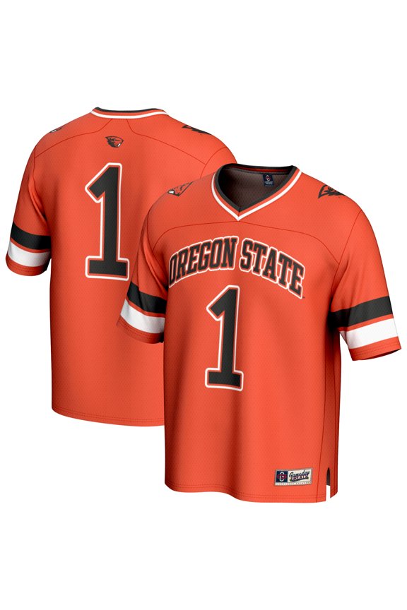 #1 Orange Oregon State Beavers Lightweight Collegiate Football Fashion Jersey