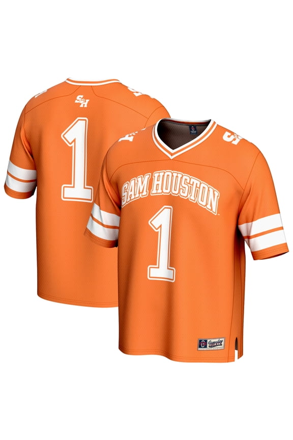 #1 Orange Sam Houston State Bearkats Lightweight Collegiate Football Fashion Jersey