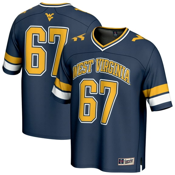 GameDay Greats #67 Navy West Virginia Mountaineers Lightweight Collegiate Football Fashion Jersey
