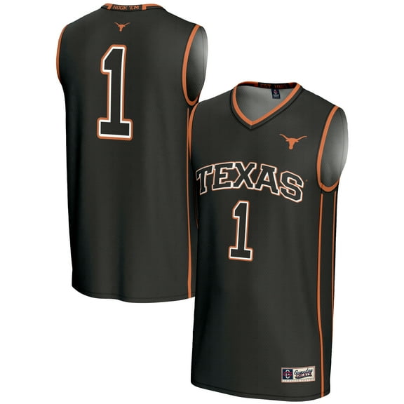 GameDay Greats  Black #1 Texas Longhorns Replica Lightweight Basketball Jersey