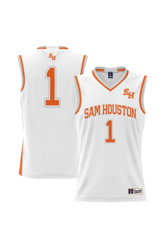 White #1 Sam Houston State Bearkats Replica Lightweight Basketball Jersey
