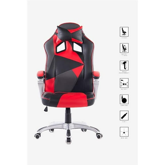 GameFitz Gaming Chair Black & Red