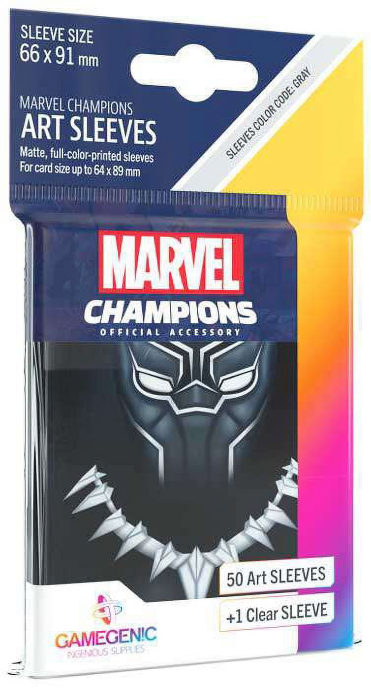 black panther card sleeves Playing Cards Theres even intricate art INSIDE of the box! GameGenic Marvel Champions Art Sleeves
