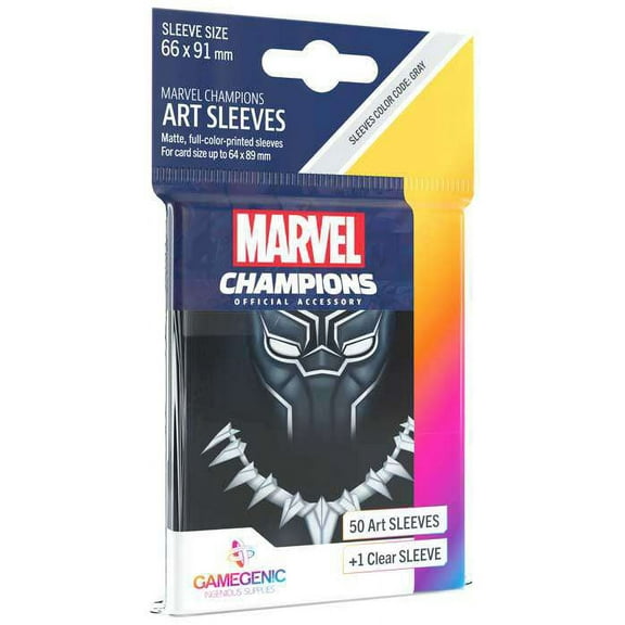 GameGenic Marvel Champions Art Sleeves - Black Panther