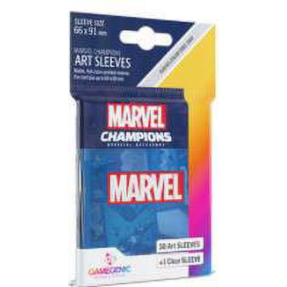 GameGenic Marvel Champions Art Sleeves - Marvel Blue