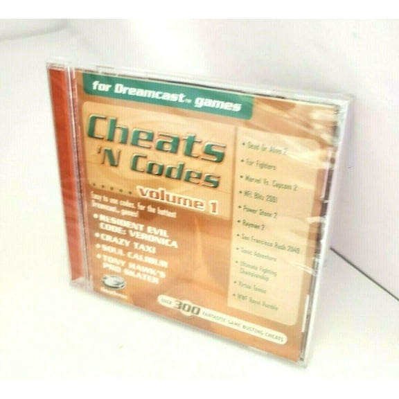 GameShark Cheats 'N Codes Volume 1 for Sega Dreamcast Games / Boot Disc Import Enabler for European and Japanese Games
