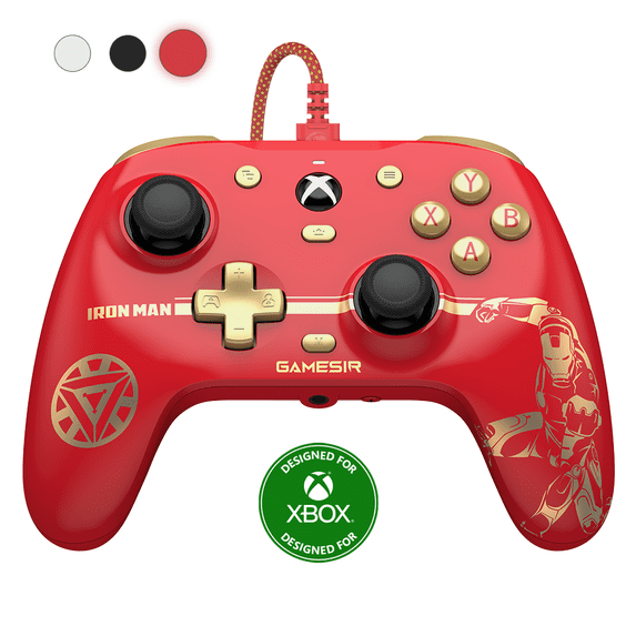 GameSir G7 HE Iron Man Edition Wired Controller - Compatible with PC & Xbox - Gaming Gamepad with Joysticks & Audio Jack