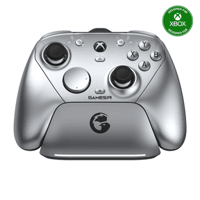 GameSir G7 Pro Tri-Mode Wireless Wired Controller for Xbox, PC, Android, Esports Gamepad with TMR Anti-Drift Sticks, Hall Effect Triggers, 4 Rumble Motors, Swappable Faceplate, Metallic Silver