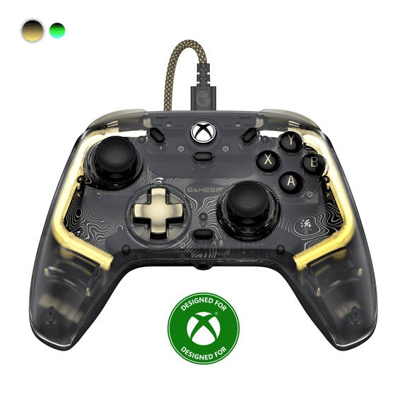 GameSir Kaleid Flux Transparent Wired Controller - Compatible with Xbox Series X|S, Xbox One, Windows 10/11 PC