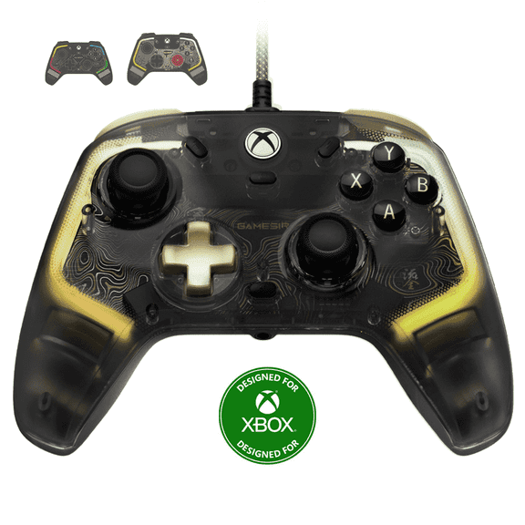 GameSir Kaleid Flux Transparent Wired Controller - Compatible with Xbox Series X|S, Xbox One, Windows 10/11 PC