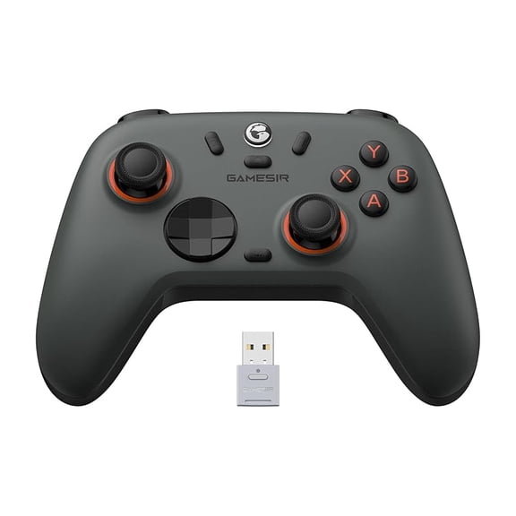 GameSir Nova Lite 2 Wireless Pro Controller - Hall Effect Joysticks & Triggers, 1000Hz Polling Rate for PC, Remappable Buttons, Compatible with Switch/Steam/Android (Grey)