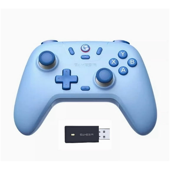 GameSir Nova Lite Wireless Gamepad Controller with Bluetooth, Dongle, Wired for Switch, Android, IOS, PC & Steam Games(Blue with Receiver)