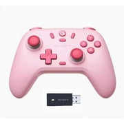 GameSir Nova Lite Wireless Gamepad Controller with Bluetooth, Dongle, Wired for Switch, Android, IOS, PC & Steam GamesPink with Receiver