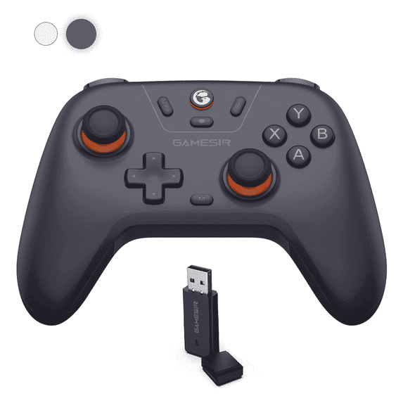 GameSir Nova Lite 2.4g Wireless Controller for Windows PC, iPhone, Android, Switch & Steam Deck, Bluetooth Controller Gamepad with Hall Effect Trigger,Turbo,Rumble Vibration ( Purple)