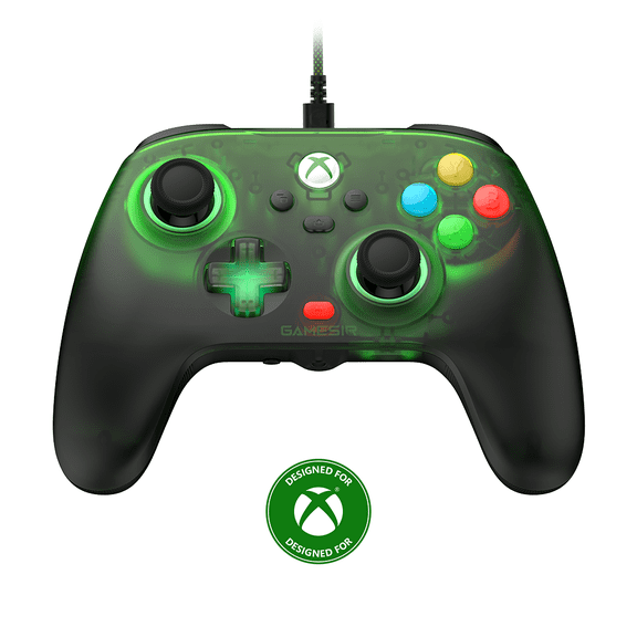 GameSir T7 Pro W Retro Green Wired Gaming Controller for Xbox & PC, Hall Effect Sticks Anti Drift, RGB Lights, 2 Remappable Back Paddles