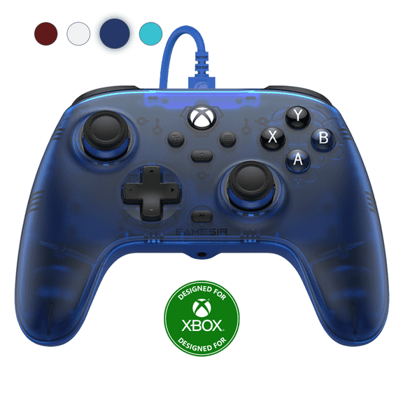 GameSir T7 Wired Controller with Anti-drift Sticks, Magnetic Sensors for Xbox Series X|S, Xbox One & PC -Blue