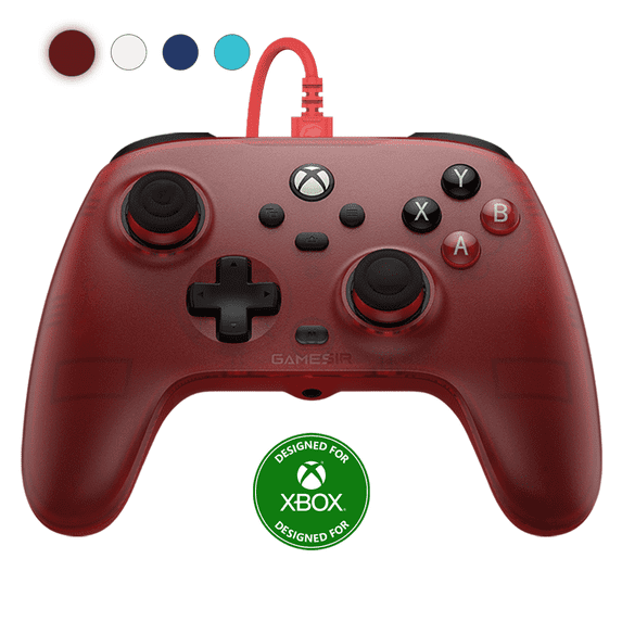 GameSir T7 Wired Controller with Anti-drift Sticks, Magnetic Sensors for Xbox Series X|S, Xbox One & PC - Ruby Red