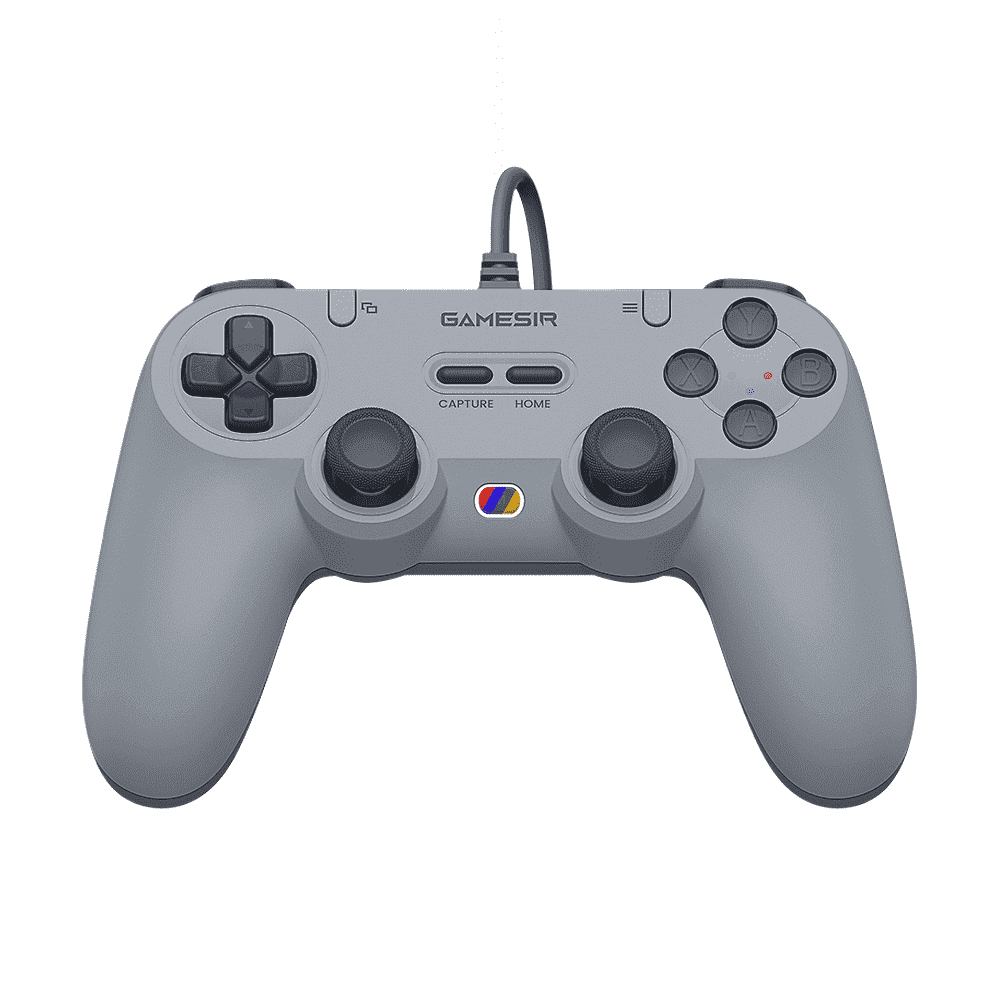 GameSir Tegenaria Lite Wired Game Controller For Switch, Switch2, Android, iOS, PC, Steam With Hall Effect Sticks, 1000Hz Polling Rate, Dual Rumble Motors, Mappable Back Buttons-Retro Gray