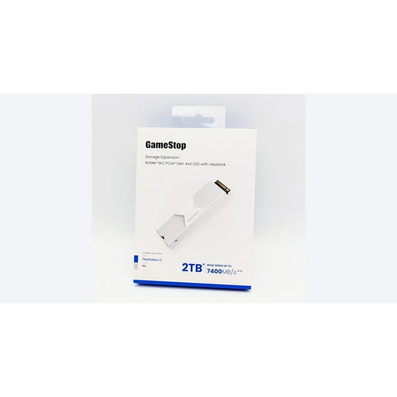 GameStop NVMe SSD Card 2TB with Heatsink for PlayStation 5 | PC