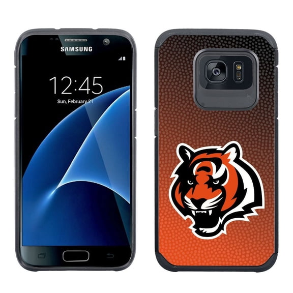 GameWear TeamColor Pebble Grain Feel Case with Gradient Line Design for Galaxy S7 - NFL Cincinnati Bengals