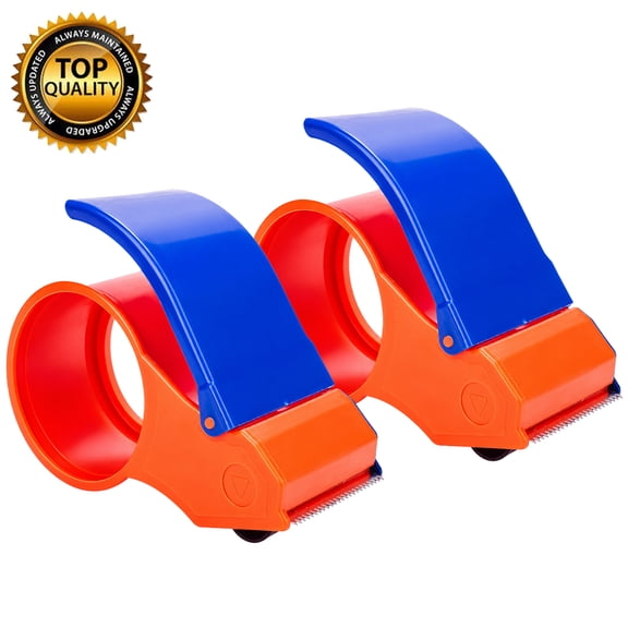 GameXcel 2 Pack Shipping Tape Gun, 2.5 in Wide Packing Tape Dispenser for Box Sealing, Moving, Office and Warehouse Use