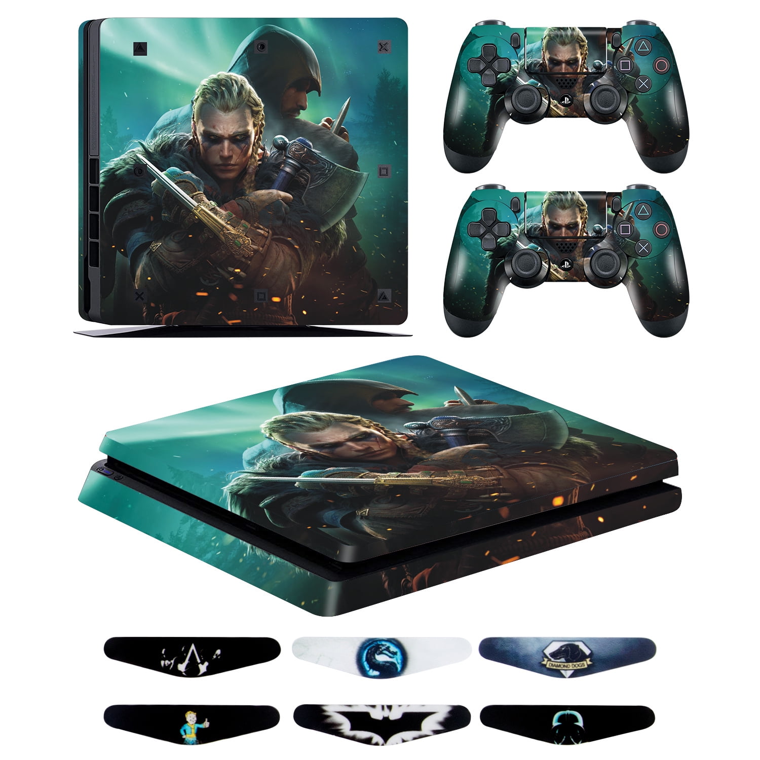 Skinny PS5 Skin All Sticker for PlayStation 5 Disc Edition 1x Console Skin,  2x Dualsense Controller Skin Gaming Accessory Kit - Skinny 