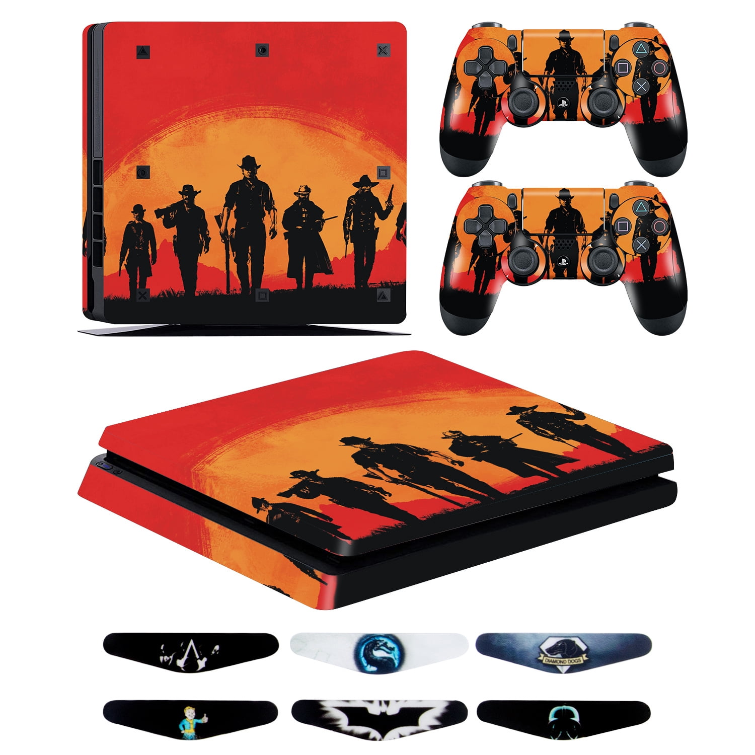 Full Set Skin Decal for PS5 Console Disc Edition,Red Dead Redemption 2  Sticker Vinyl Decal Cover Wrap for Playstation 5 Console and 2 Controllers:  : PC & Video Games