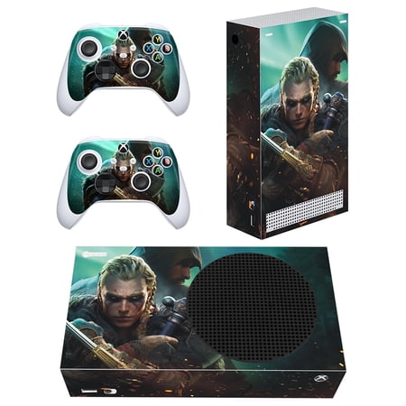 GameXcel Vinyl Decal Protective Cover Wrap Sticker for Xbox Series S Console and Wireless Controller(Assassin's Creed Valhalla)