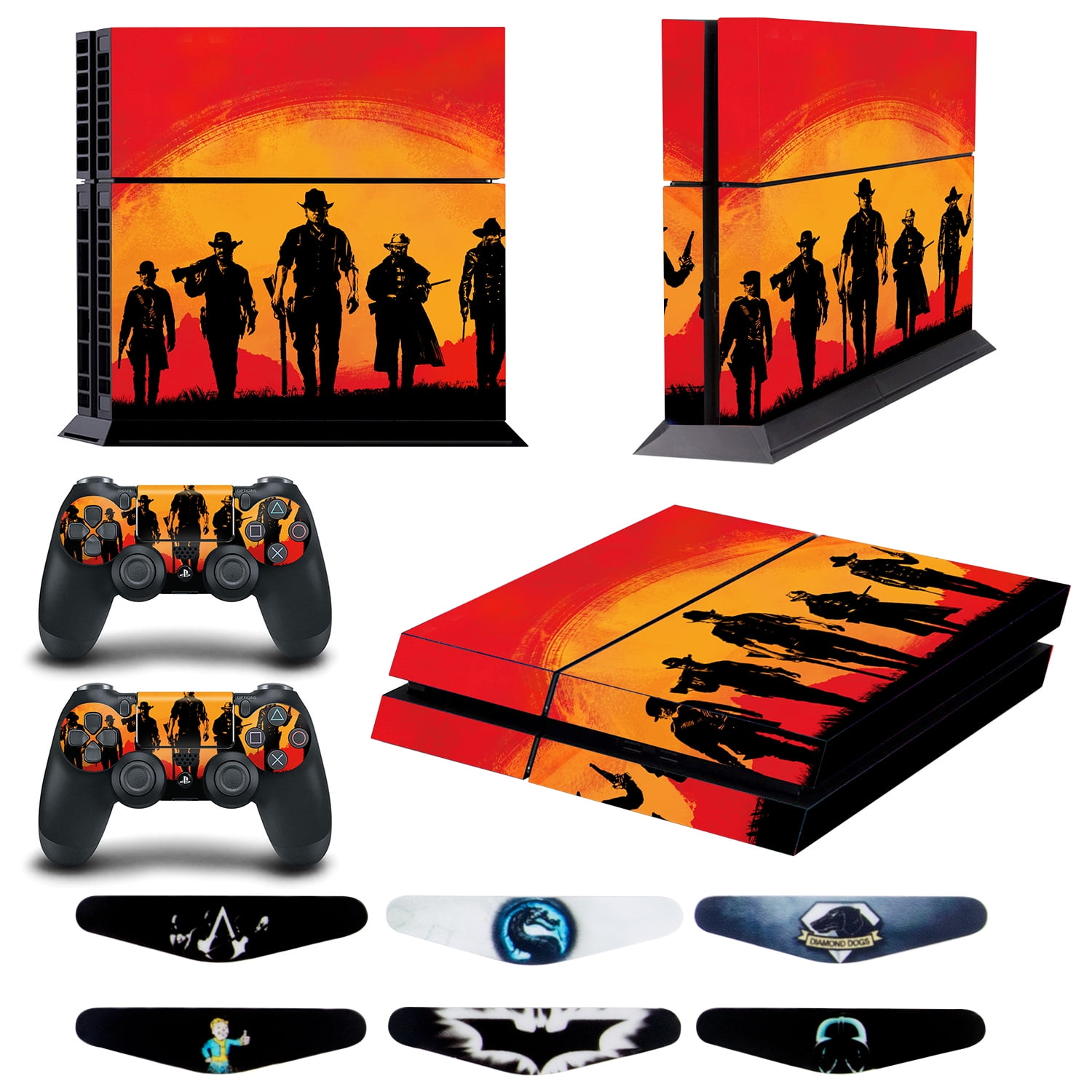 PS5 Skin Disc Version Console & Controllers, Mytrix Durable Protective Skin  Stickers for Playstation 5 disk Edition, Vinyl Decal Stickers- Orange