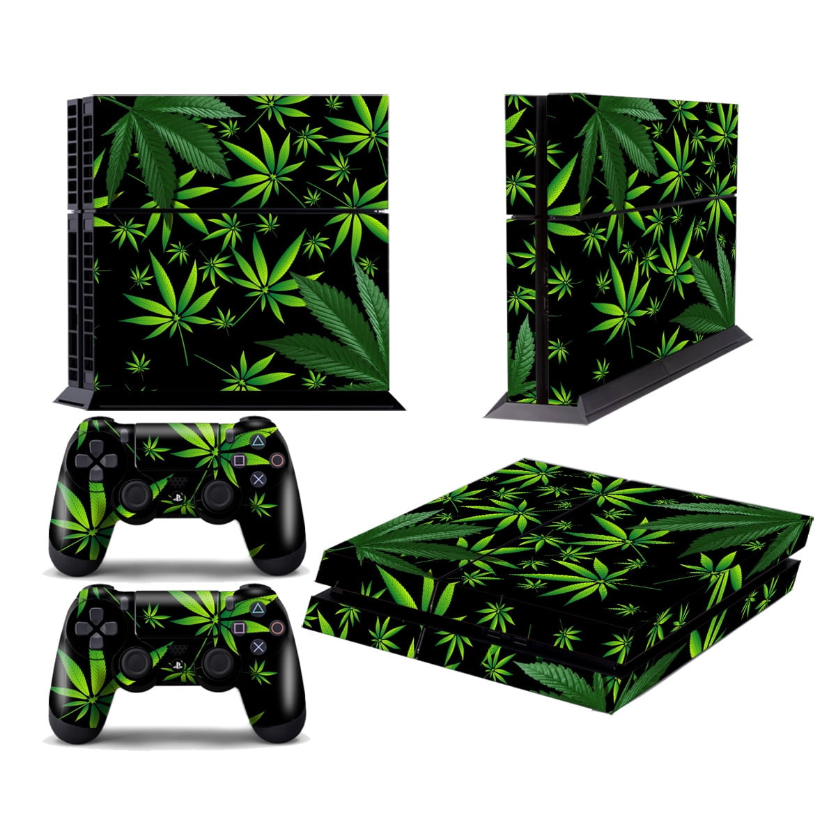 Vinyl Sticker Decals vinilo Calcomanía for Playstation 4 PRO Console & 2  Remote Game Pad Skins Cover - Compatible with PS4 PRO NIKELOG