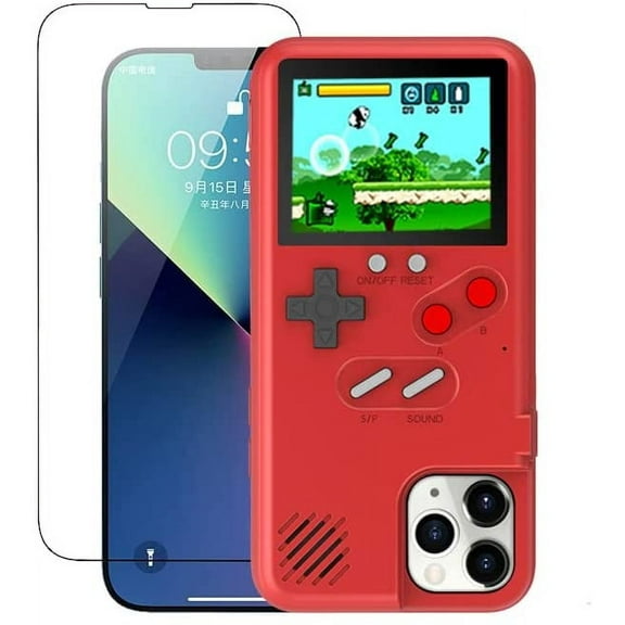 Gameboy Case for iPhone 11, 36 Retro Games Case for iPhone 11, Video Game Case for iPhone 11 Red