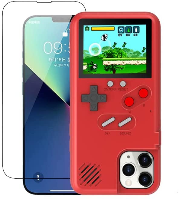 Gameboy Case for iPhone 12 Pro Max, Game Console Case for iPhone 12 Pro Max  Color Display, Handheld Game Phone Case with 36 Built-in Retro Games Red -  Walmart.com